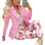 Tailleurs pantalon roses Taille XS look fashion pour femme 