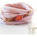 Bracelets de perles orange en verre à perles look fashion pour femme 