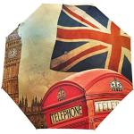 Parapluies pliants noirs à motif Londres look fashion 