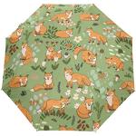 Parapluies pliants à motif renards look fashion 