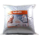 Oreillers Dunlopillo blancs à rayures en coton made in France fermes 60x60 cm 
