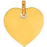 Pendentifs coeur jaunes en or jaune 9 carats 