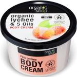 Huiles pour le corps Organic Shop bio au beurre de cacao 250 ml hydratantes texture crème 