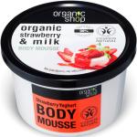 Soins du corps Organic Shop bio à la fraise 250 ml hydratants texture crème 