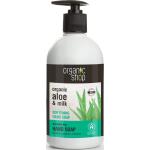Organic Shop Organic Aloe & Milk savon liquide traitant pour les mains 500 ml