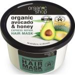 Masques pour cheveux Organic Shop vegan à l'avocat 250 ml réparateurs pour cheveux abîmés 
