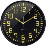 Orium 11023 Horloge silencieuse Plastique/ABS/Verre minéral Noir 30 x 3 x 30 cm
