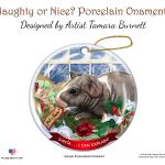 Décorations de Noël en porcelaine à motif animaux 