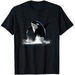 T-shirts noirs à motif baleines Taille S classiques pour homme 
