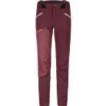 Pantalons de randonnée Ortovox rouges en shoftshell respirants Taille XS look fashion pour femme 