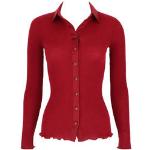 Gilets en laine Oscalito rouges Taille S pour femme 