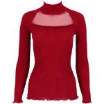 Pulls en laine Oscalito rouges à manches longues Taille S pour femme en promo 
