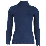 Pulls en laine Oscalito bleu marine à col roulé Taille S pour femme 