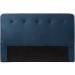 Otello - Tête de lit en velours 170 cm - Couleur - Bleu marine