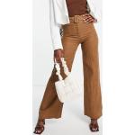 Pantalons large & Other Stories marron avec ceinture Taille L pour femme en promo 