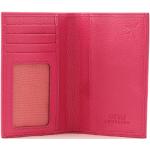 Porte-passeports roses en cuir de vache avec blocage RFID look fashion pour femme 