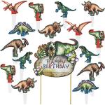 Guirlandes d'anniversaire à motif dinosaures 