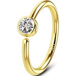 Piercings anneau dorés en or jaune look fashion pour femme en promo 