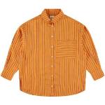 Chemises orange à rayures rayées pour homme 
