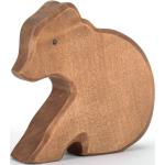 Figurines d'animaux en bois à motif ours de 11 cm 