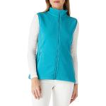 Vestes de ski de printemps turquoise en polyester respirantes col montant sans manches à col montant Taille XXL look fashion pour femme 