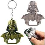 Porte-clés décapsuleurs gris acier en métal Star Wars Dark Vador 