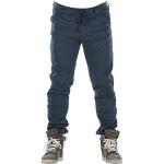 Jeans Overlap bleus à motif moto pour homme 