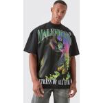 T-shirts boohooMAN noirs Maleficent Taille XS pour homme 