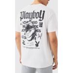 T-shirts boohooMAN blancs Playboy Taille M pour homme 