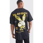 T-shirts à imprimés boohooMAN noirs Playboy à manches courtes Taille M pour homme 