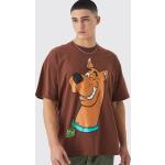 T-shirts à imprimés boohooMAN marron Scooby-Doo Taille L pour homme 