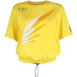 Overwatch Mercy's Wings Femme T-Shirt Manches Courtes Jaune XL 100% Coton Regular/Coupe Standard