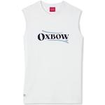 T-shirts à imprimés Oxbow blancs en coton sans manches à col rond Taille S pour homme 
