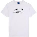 T-shirts Oxbow blancs en coton à manches courtes à manches courtes à col rond Taille 3 XL pour homme 