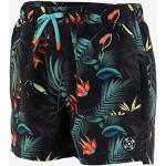 Shorts de bain Oxbow noirs tropicaux en polyester Taille XL look fashion pour homme en promo 