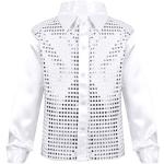 Chemises disco blanches à sequins look fashion pour garçon de la boutique en ligne Amazon.fr 