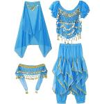 Sarouels bleues claires à franges look fashion pour fille de la boutique en ligne Amazon.fr 