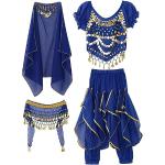 Sarouels bleus à franges look fashion pour fille de la boutique en ligne Amazon.fr 
