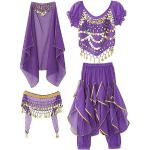 Sarouels violet foncé à franges look fashion pour fille de la boutique en ligne Amazon.fr 