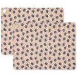 Oyoy - Set de table leopard dots, 45 x 34 cm, chameau (lot de 2)
