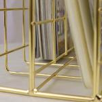 Porte-revues design dorés en métal 