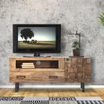 Meubles TV en bois Mauro Ferretti marron en bois industriels 