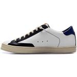 P448 Chaussures Hommes Sneakers John M App Nav Blanches
