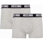 Boxers de créateur Moschino Moschino Underwear gris en lot de 2 Taille L pour homme 