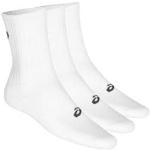 Chaussettes de sport Asics Crew blanches en lot de 3 Pointure 46 pour homme en promo 