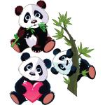 Autocollants Ambiance Sticker à motif pandas en promo 