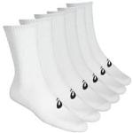 Pack de 6 paires de chaussettes asics run crew blanc unisex