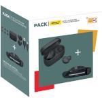 Pack Ecouteurs sans fil à réduction de bruit Jabra Elite 4 Active sport Noir + ceinture Running offerte - Exclusivité