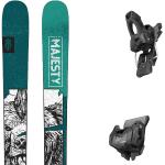 Pack ski all mountain." Majesty Dirty Bear Pro 24 + Fixations - Homme - Vert / Noir / Blanc - taille 171 - modèle 2024