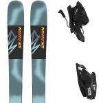 Pack ski all mountain." Salomon Qst Spark Aquatic/flame Orange 24 + Fixations - Enfant - Gris / Noir / Bleu - taille 171 - modèle 2024